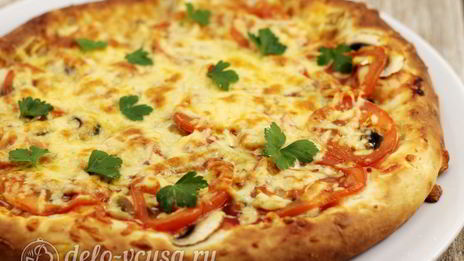 пицца с мидиями