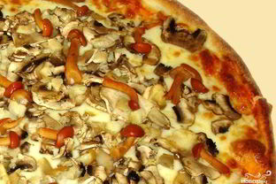 Пицца с опятами