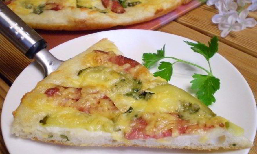 Рецепт пиццы с солеными огурцами