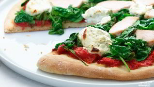 Пицца с сыром Филадельфия