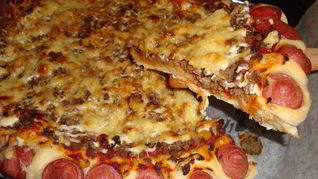 Пицца с вкусным краешком