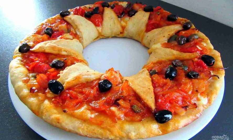 Рецепт пиццы цветок