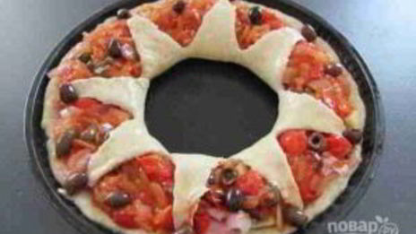 пицца цветок