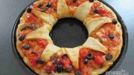 пицца цветок