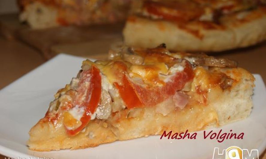 Рецепт пиццы времена года