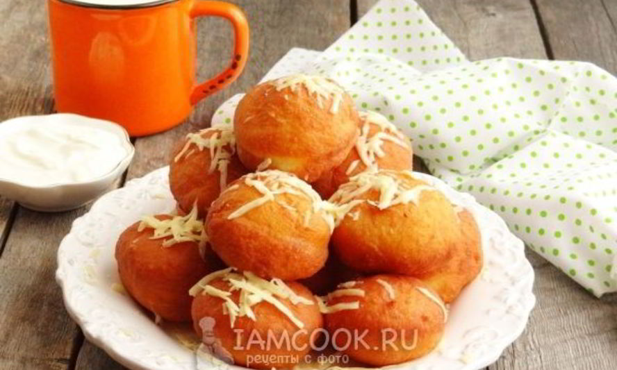 Рецепт картофельных пончиков с ветчиной