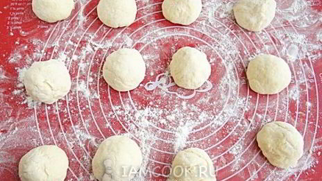 картофельные пончики с ветчиной