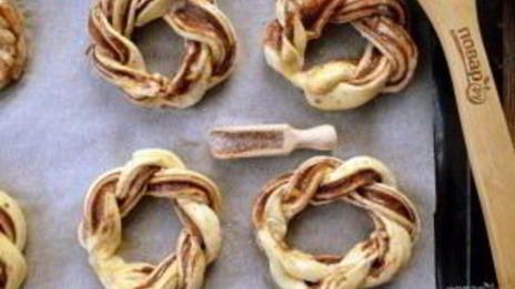 крученые пончики с нутеллой