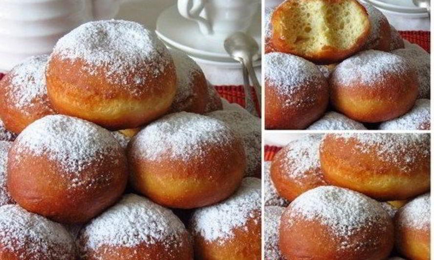 Рецепт лимонно-ванильных пончики