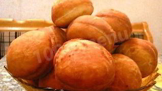 Пончики дрожжевые пышные с начинкой внутри