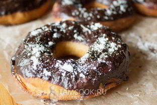 Пончики с шоколадом