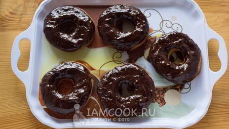 пончики с шоколадом