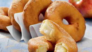 Пончики с яблочной начинкой