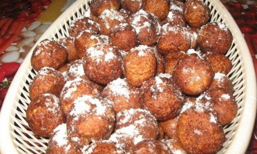 Рецепт пончиков творожных с ванилью