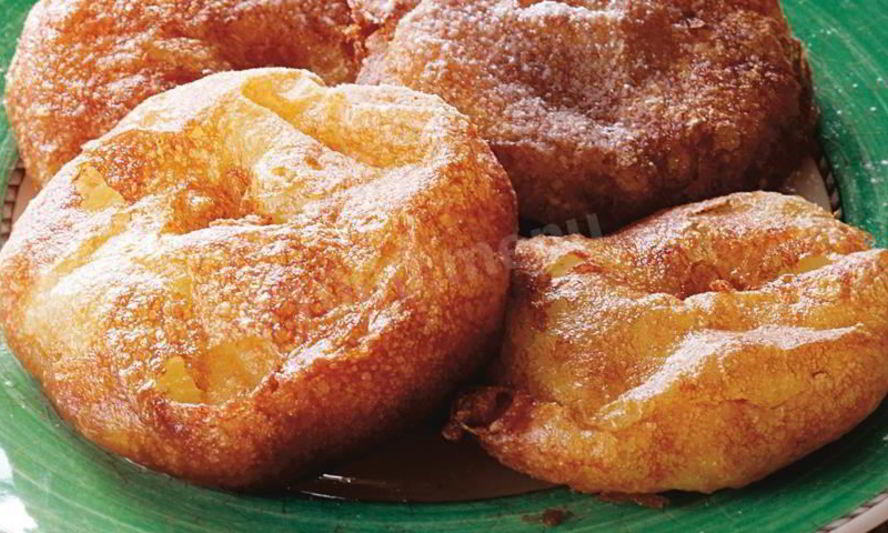 Рецепт пончиков яблочных кольца