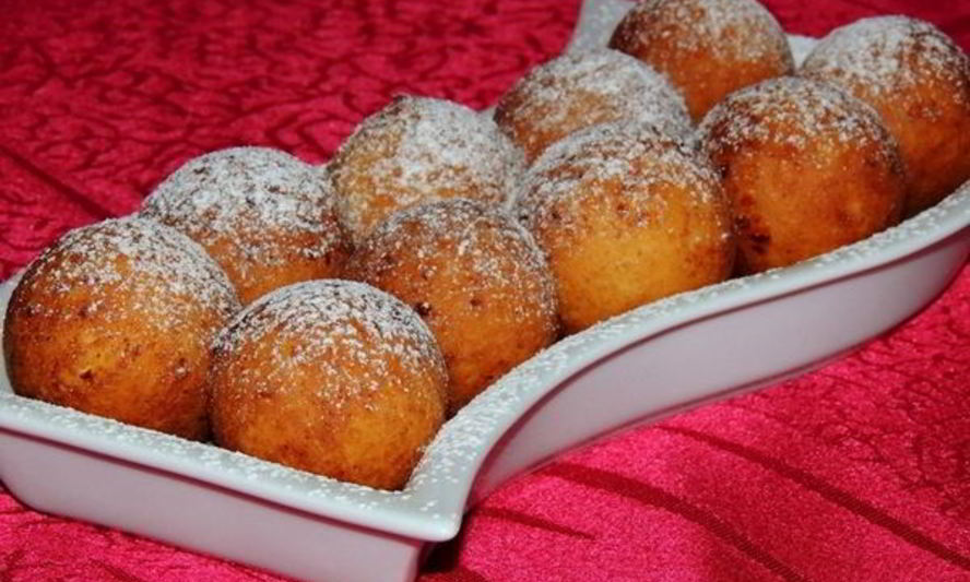 Рецепт пышных пончиков из творога с корицей