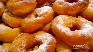 Пышные пончики на кефире