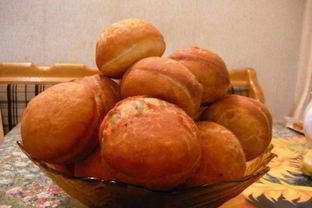 Пышные пончики с начинкой домашние
