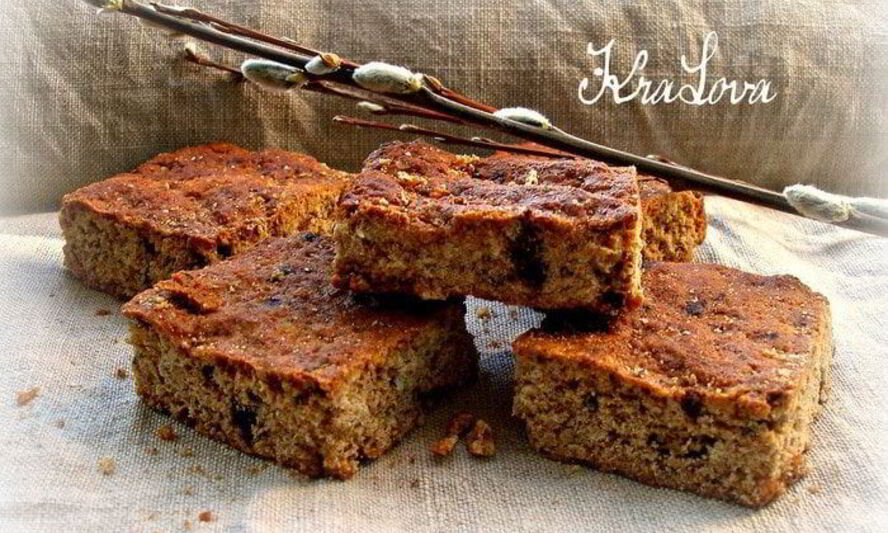 Рецепт коврижек из цельнозерновой муки с овсянкой и шоколадом