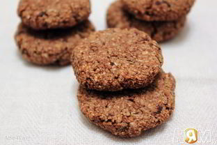 Овсяные пряники с черносливом и миндалем