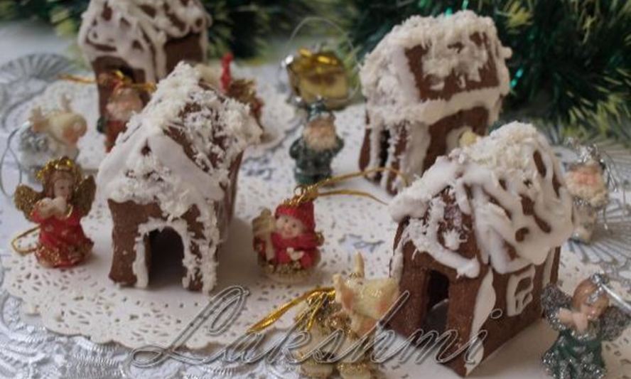 Рецепт пряничных домиков на чашки