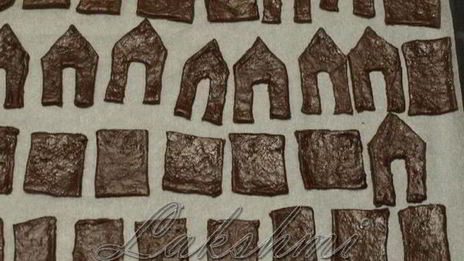 пряничные домики на чашки