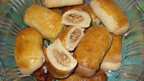 рулетики песочные с орехами