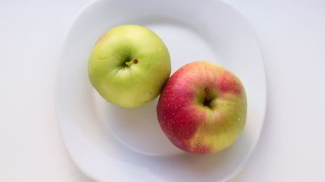 порционная яблочная шарлотка