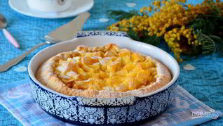 Шарлотка с апельсином