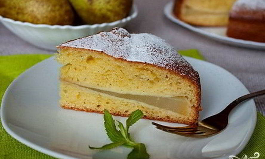 Рецепт шарлотки с грушей