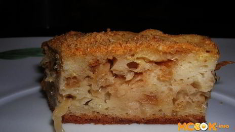 шарлотка с капустой