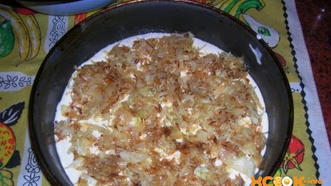 шарлотка с капустой