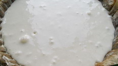 шарлотка с персиками