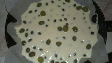 шарлотка с виноградом