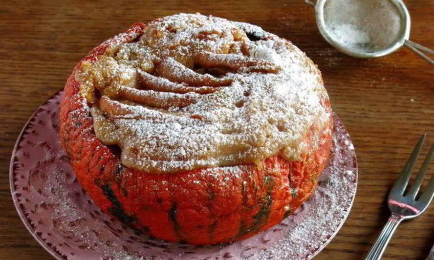 Рецепт шарлотки в тыкве