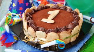 Сливочно-кофейная шарлотка Жирафа