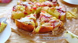 Яблочная шарлотка диетическая