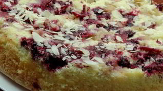 Яблочно-смородиновая шарлотка