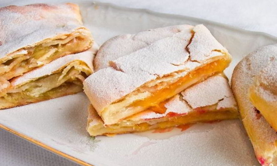 Рецепт штруделя из творожного теста