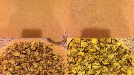 штрудель с айвой, яблоками и маком