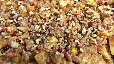 штрудель с грушей и яблоками