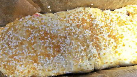 штрудель с грушей и яблоками