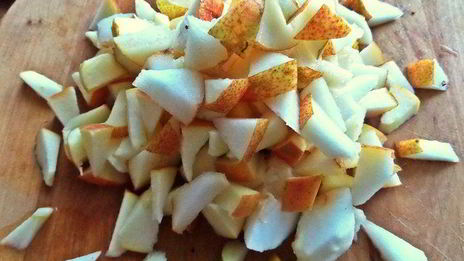 штрудель с грушей и яблоками