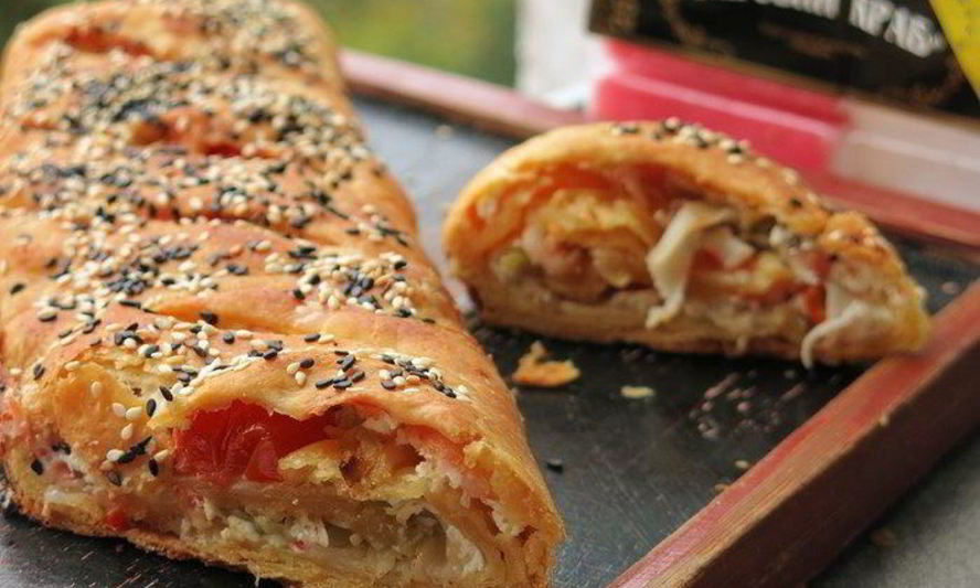 Рецепт штруделя с крабовыми палочками