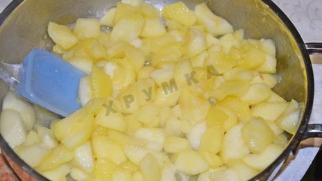 штрудель с яблоками из лаваша