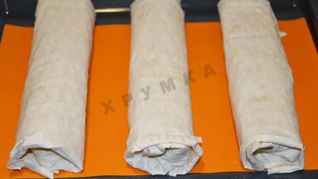 штрудель с яблоками из лаваша