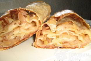 Штрудель яблочный нежный
