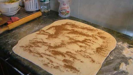 штрудель яблочный с мороженым