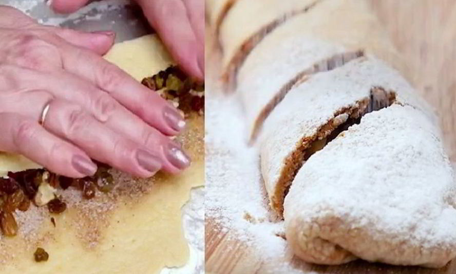 Рецепт вишневого штруделя с корицей