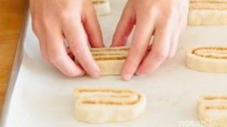 слойки из слоеного теста с сахаром